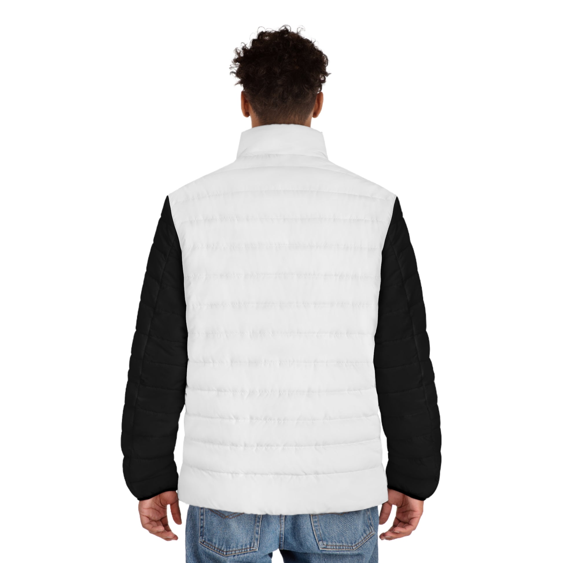 Stylish Men's Puffer Jacket, Cool Outdoor Wear, Snake Design, Trendy Winter Apparel, Gift for Him, Unique Fashion Statement