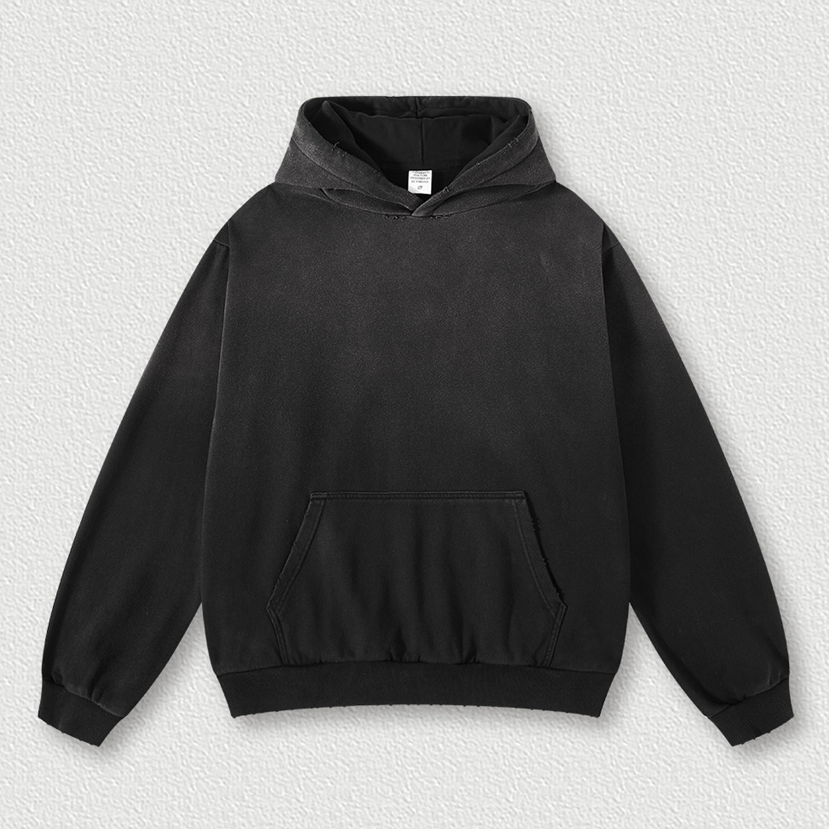 Retro Washed and Hand-painted Oversize Hoodie(440GSM)