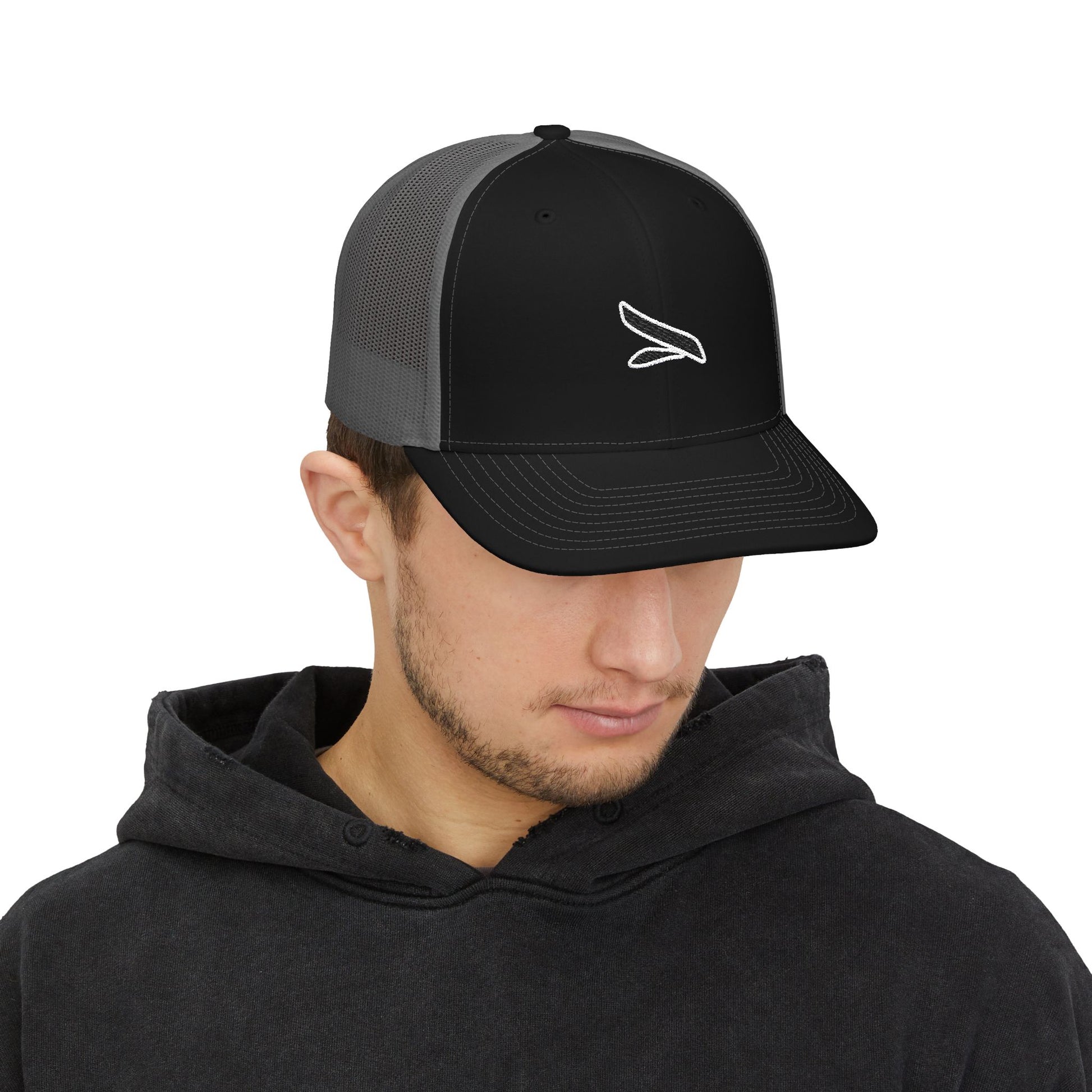 Stylish Embroidered Snapback Trucker Cap, Adjustable Hat for Men and Women, Outdoor Activities, Casual Wear, Gift for Sports Lovers