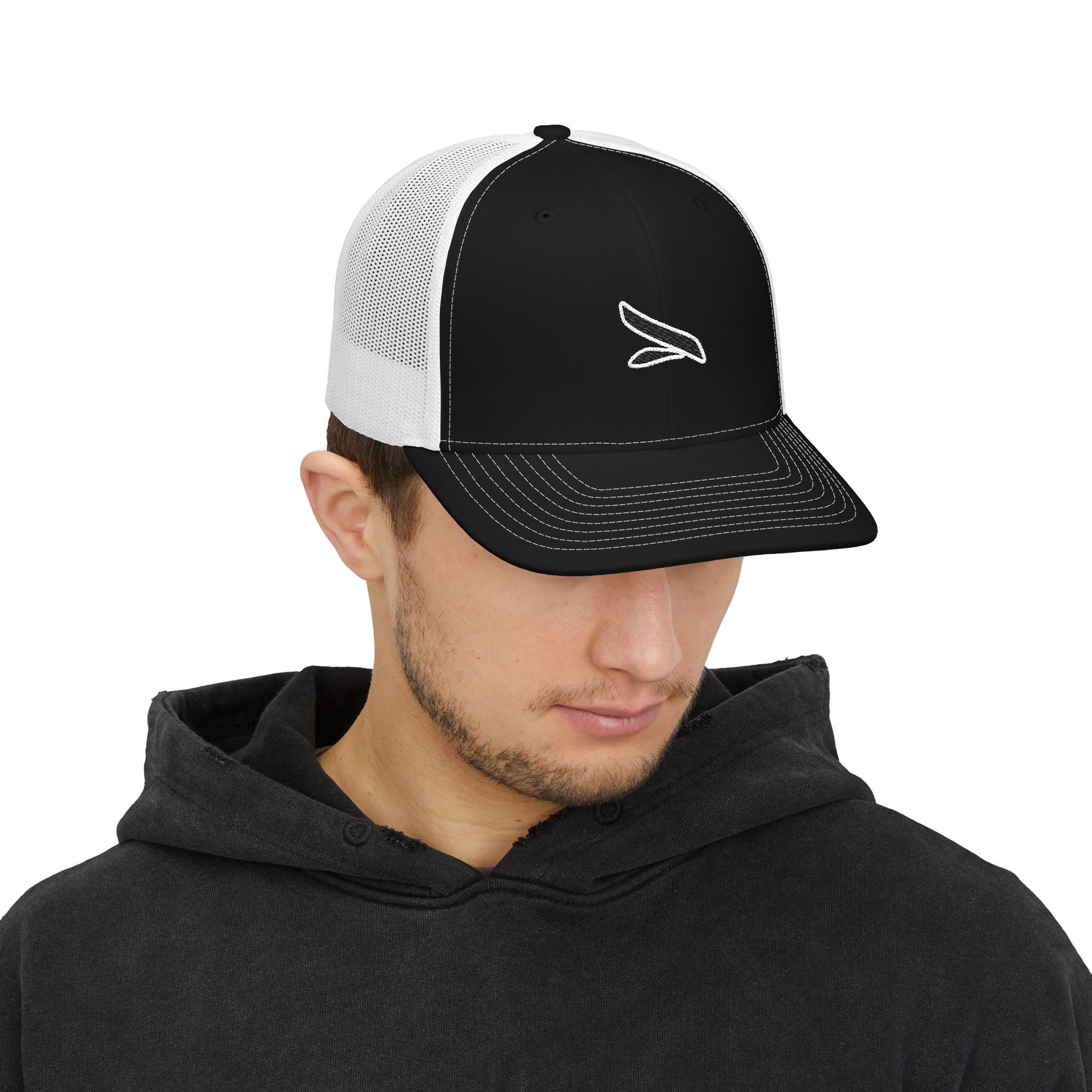 Stylish Embroidered Snapback Trucker Cap, Adjustable Hat for Men and Women, Outdoor Activities, Casual Wear, Gift for Sports Lovers