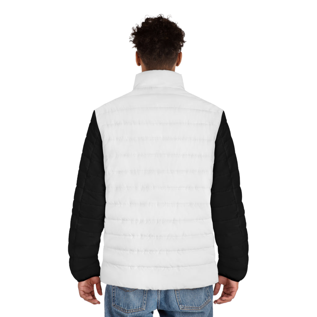Stylish Men's Puffer Jacket, Cool Outdoor Wear, Snake Design, Trendy Winter Apparel, Gift for Him, Unique Fashion Statement