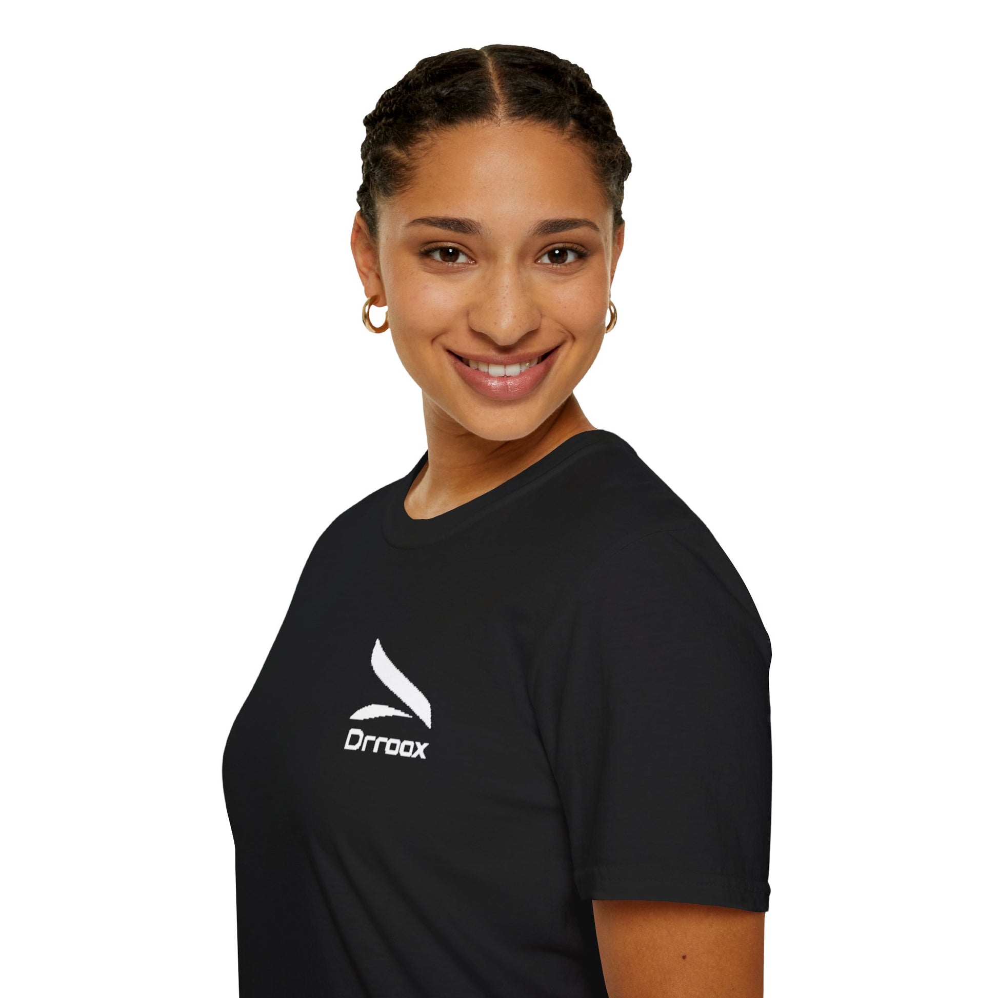 Unisex Softstyle T-Shirt with Stylish Drroax Logo | Casual Wear, Gift for Friends, Everyday Comfort, Graphic Tee, Trendy Fashion