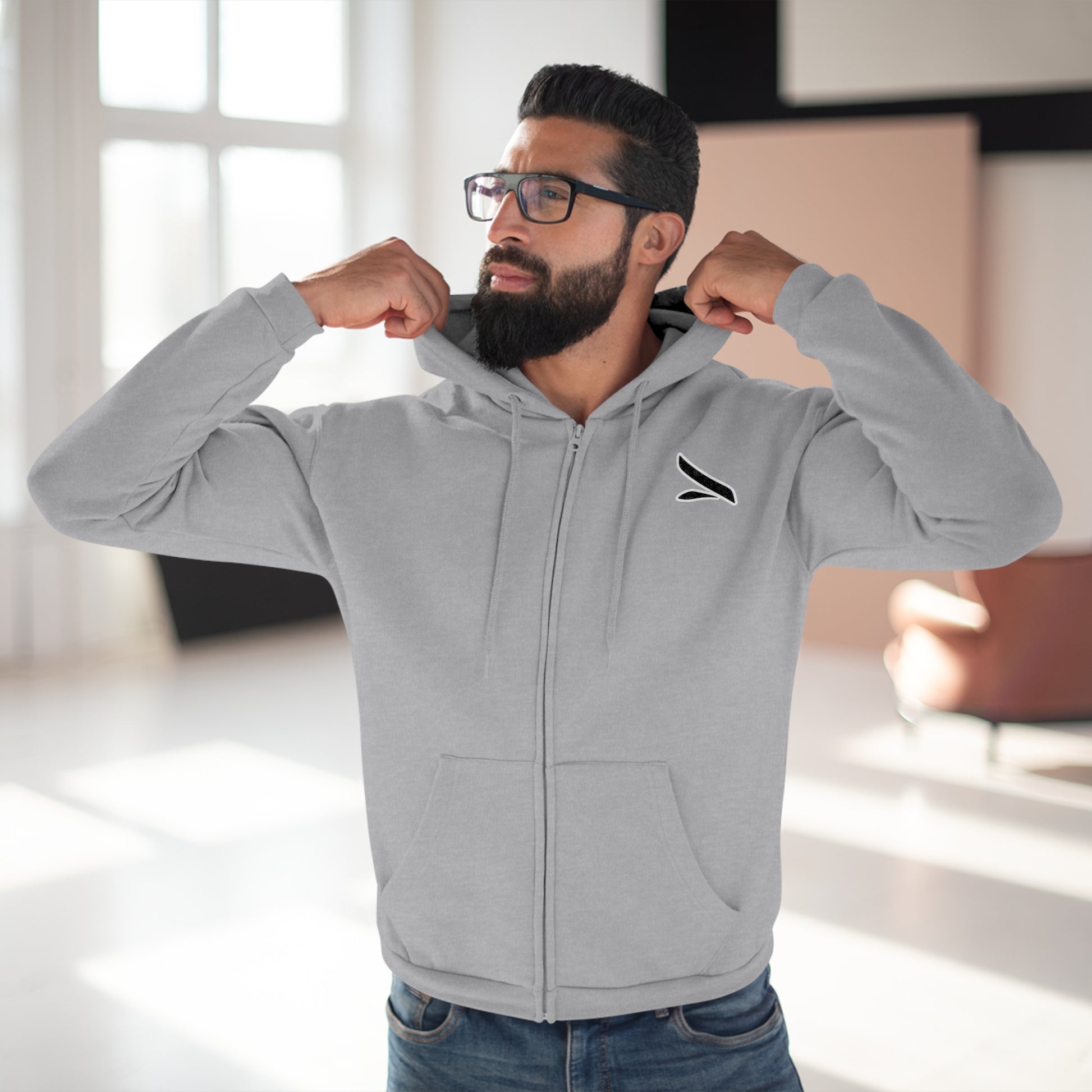 Cozy Zip-Up Hoodie for Everyday Adventures, Unisex Sweatshirt, Perfect Gift for Friends, Casual Style, Comfy Layering