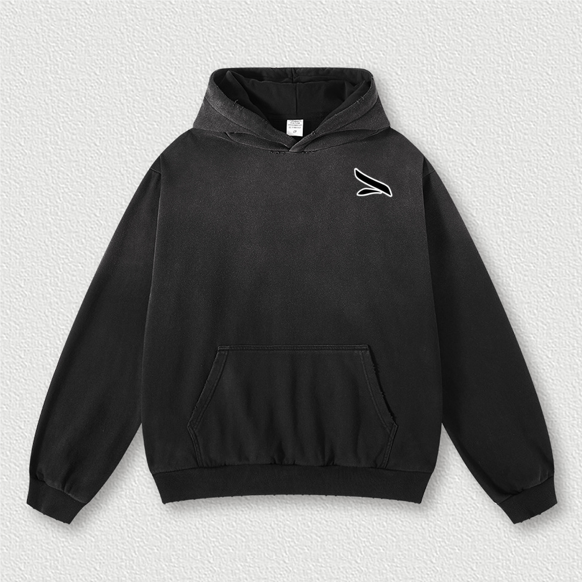 Retro Washed and Hand-painted Oversize Hoodie(440GSM)