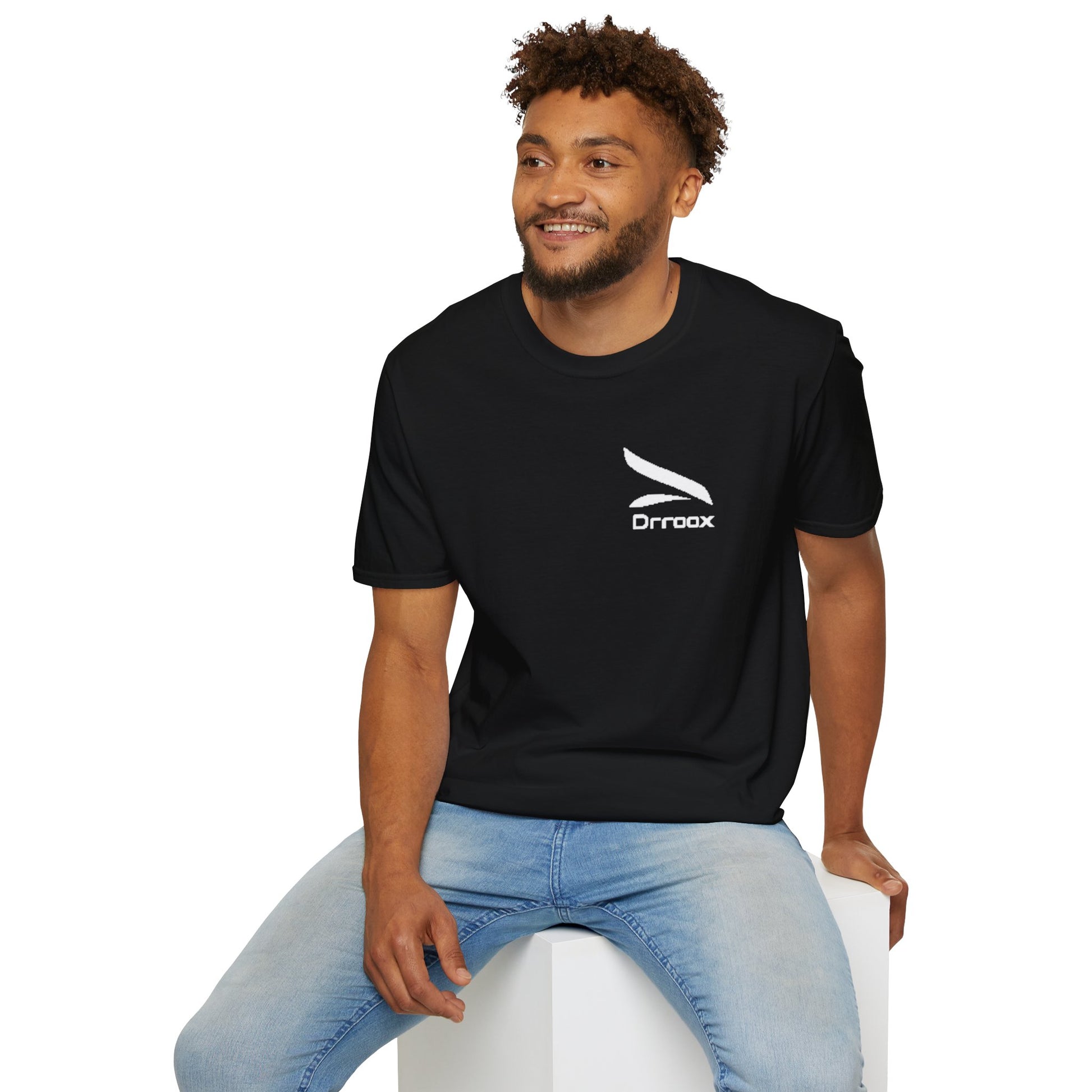 Unisex Softstyle T-Shirt with Stylish Drroax Logo | Casual Wear, Gift for Friends, Everyday Comfort, Graphic Tee, Trendy Fashion
