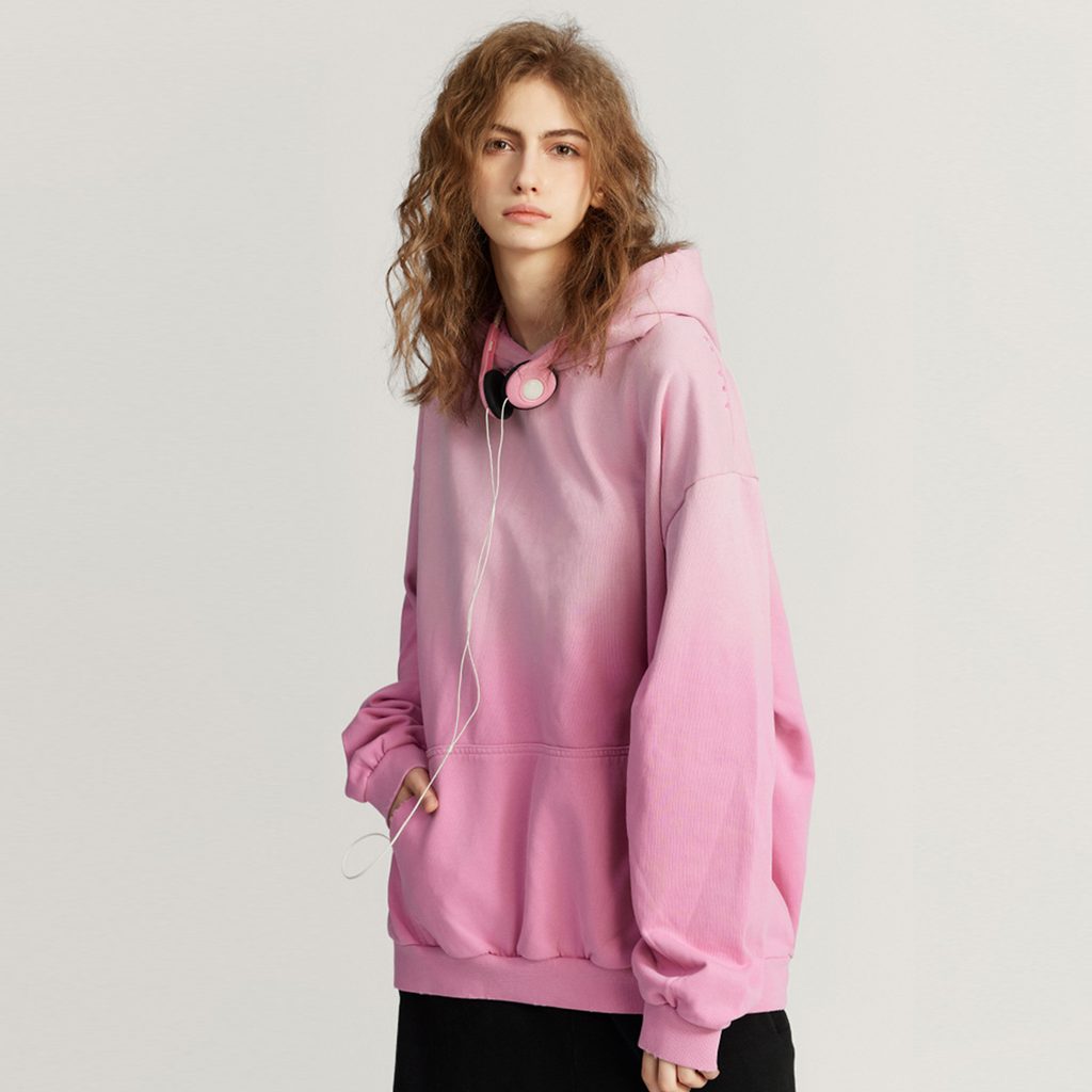 Retro Washed and Hand-painted Oversize Hoodie(440GSM)