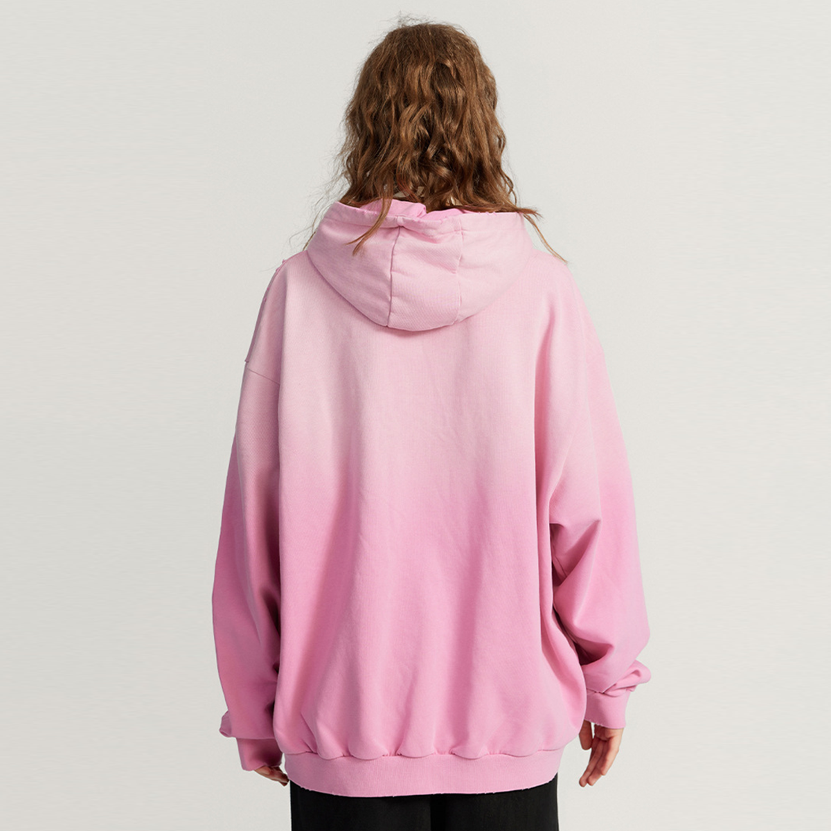 Retro Washed and Hand-painted Oversize Hoodie(440GSM)