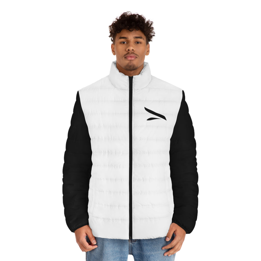 Stylish Men's Puffer Jacket, Cool Outdoor Wear, Snake Design, Trendy Winter Apparel, Gift for Him, Unique Fashion Statement