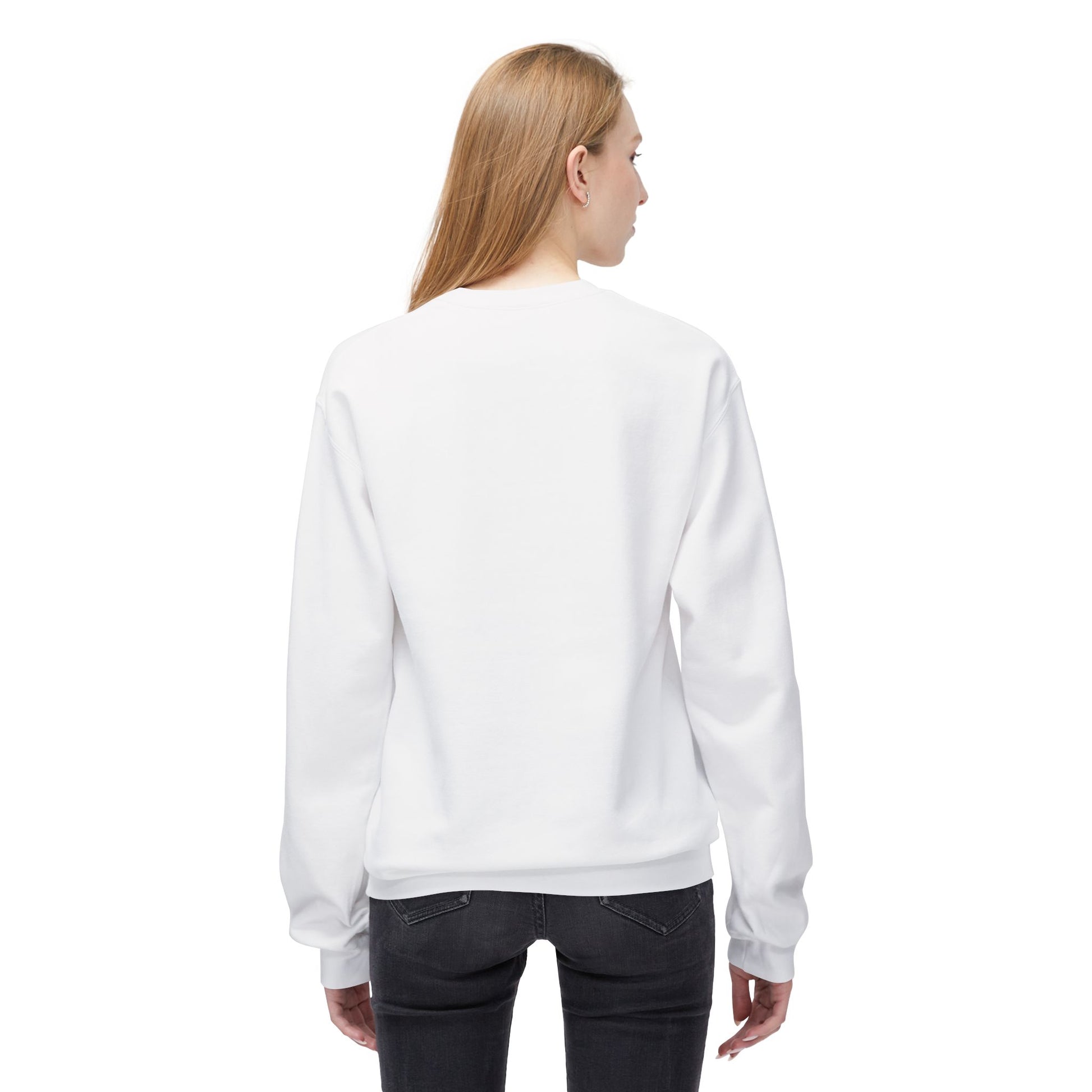 Cozy Fleece Crewneck Sweatshirt with Cupcake Design, Perfect for Birthdays, Casual Wear, Gift for Bakers, Holiday Comfort, Trendy Sweatshirt