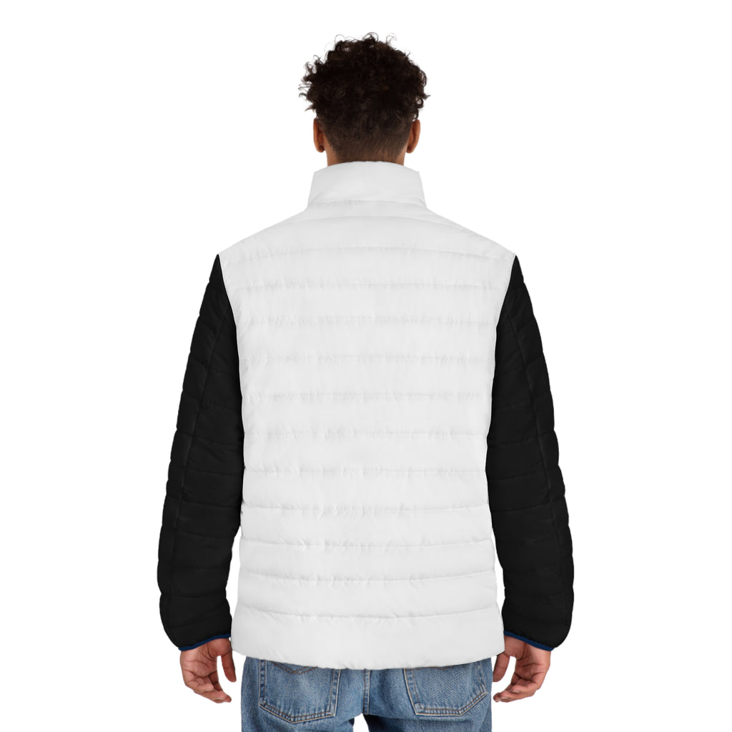 Stylish Men's Puffer Jacket, Cool Outdoor Wear, Snake Design, Trendy Winter Apparel, Gift for Him, Unique Fashion Statement