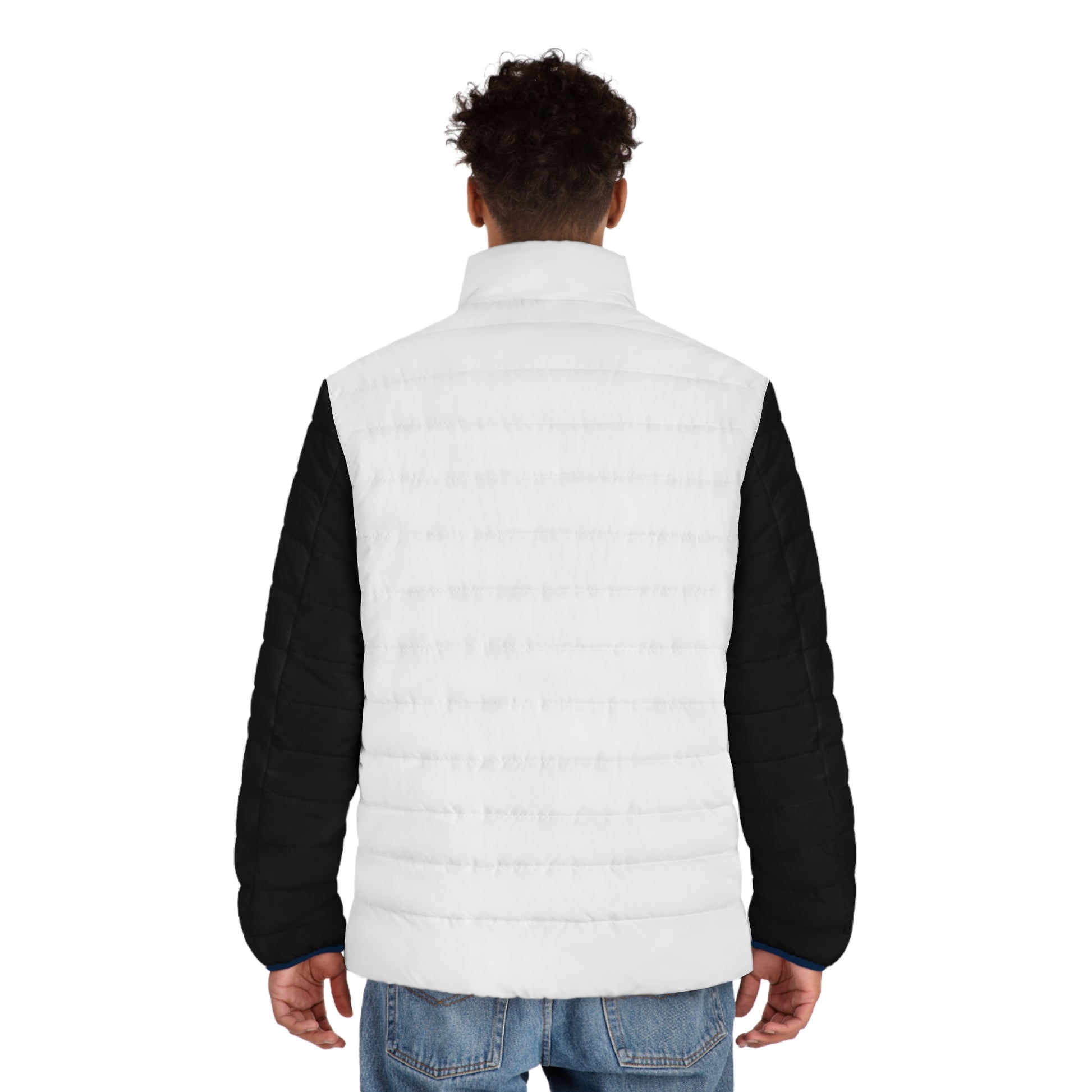 Stylish Men's Puffer Jacket, Cool Outdoor Wear, Snake Design, Trendy Winter Apparel, Gift for Him, Unique Fashion Statement