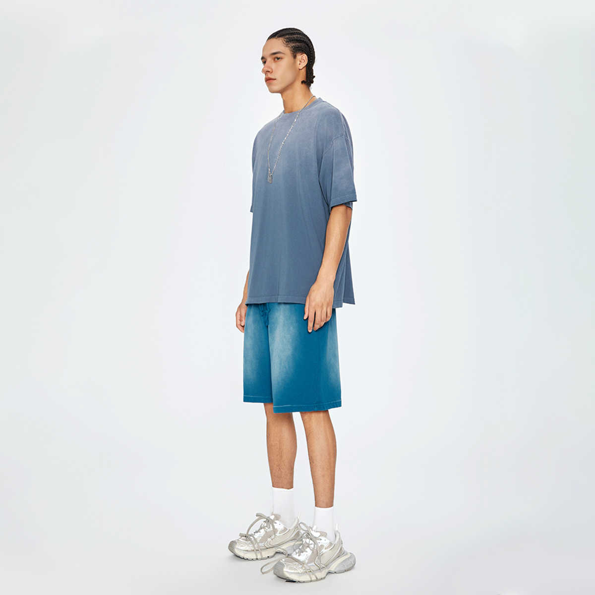 270GSM Unisex Washed Gradient T-Shirt