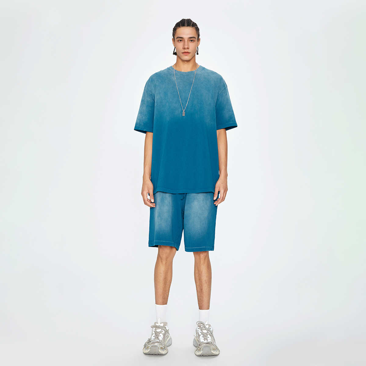 270GSM Unisex Washed Gradient T-Shirt