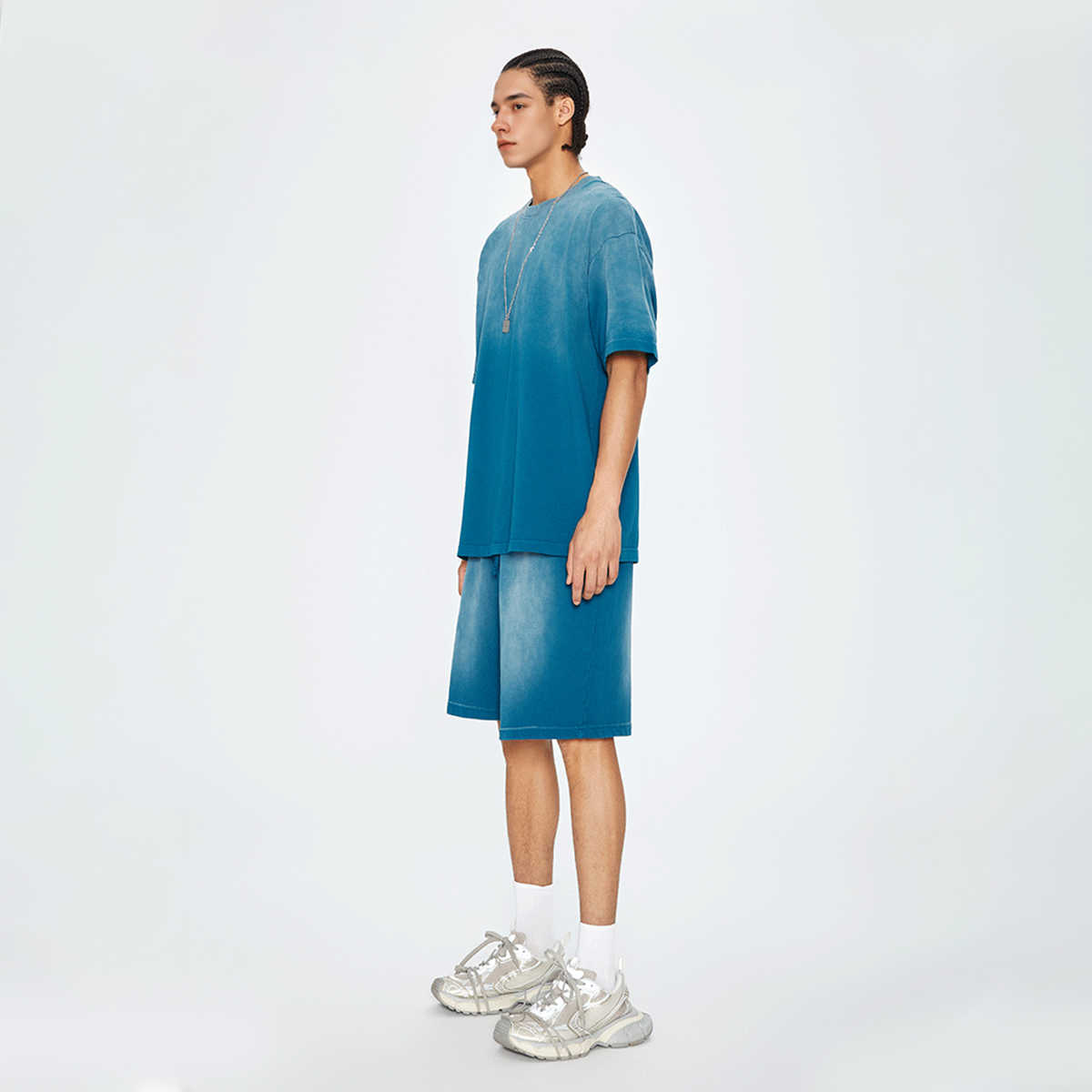 270GSM Unisex Washed Gradient T-Shirt