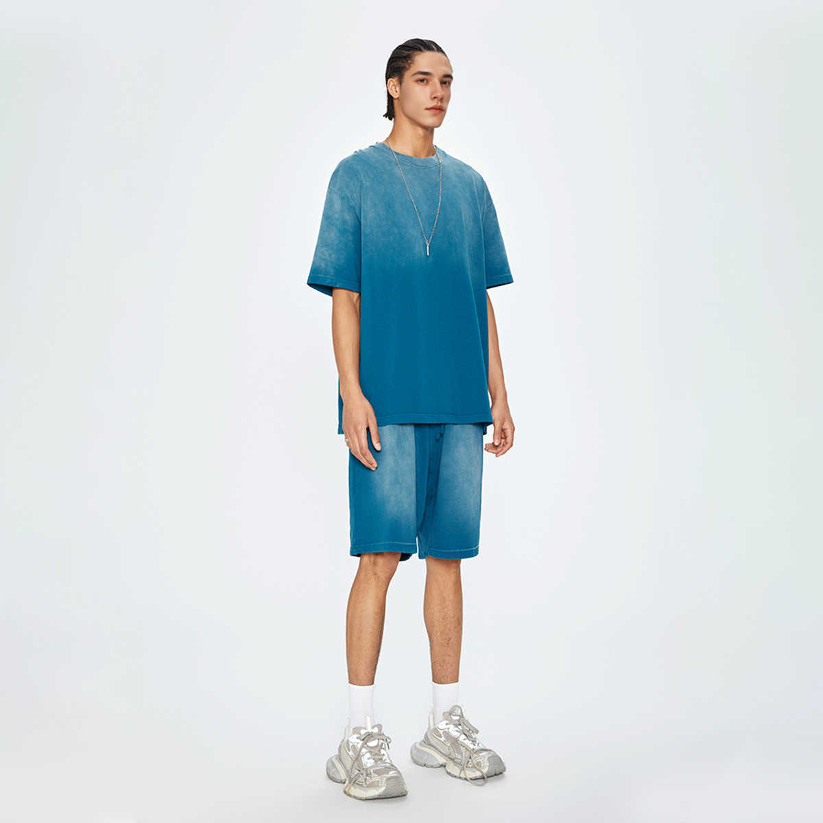 270GSM Unisex Washed Gradient T-Shirt
