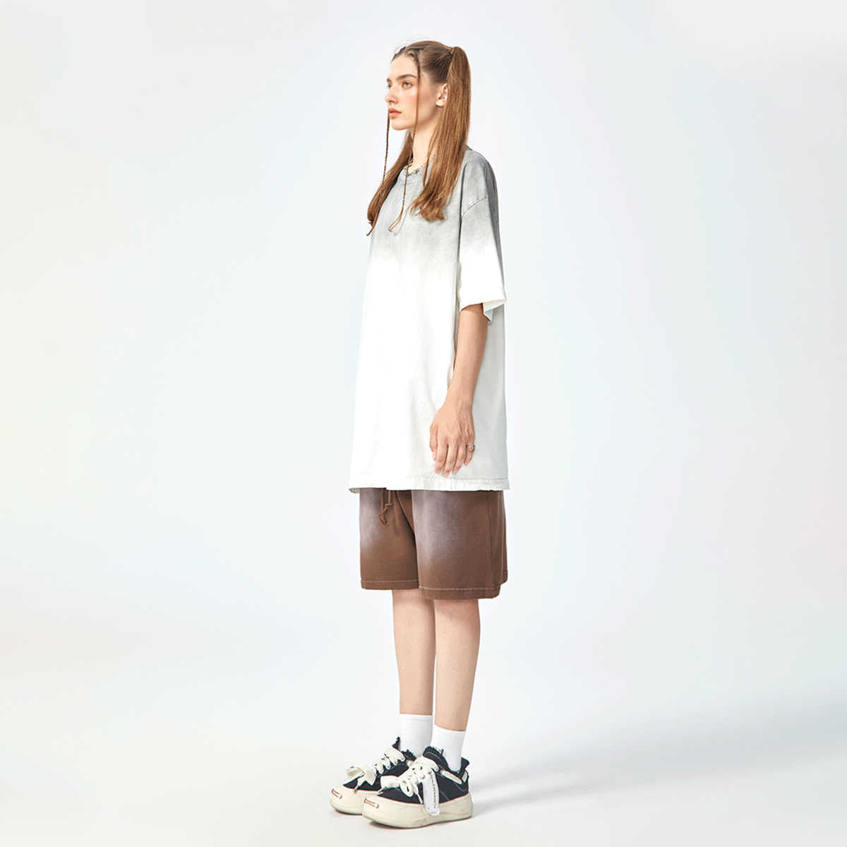 270GSM Unisex Washed Gradient T-Shirt