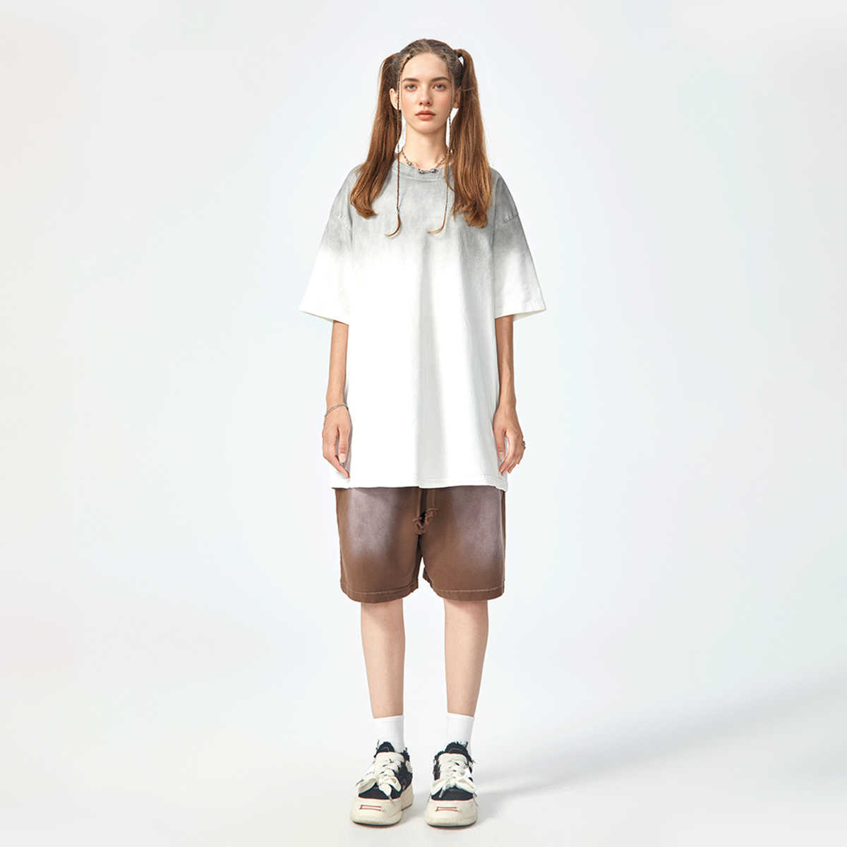 270GSM Unisex Washed Gradient T-Shirt