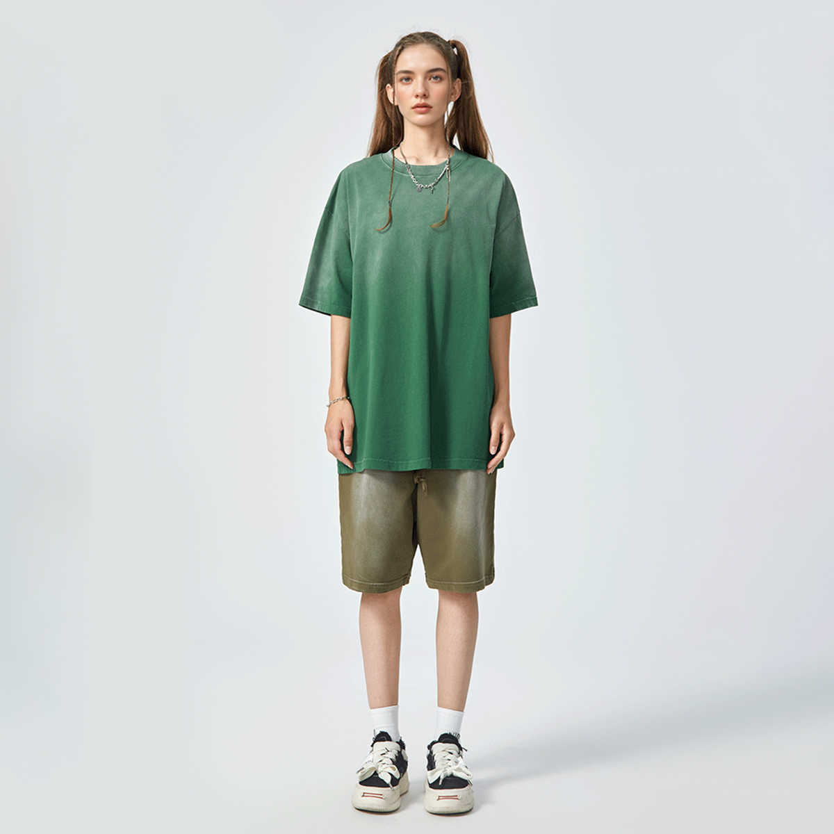 270GSM Unisex Washed Gradient T-Shirt