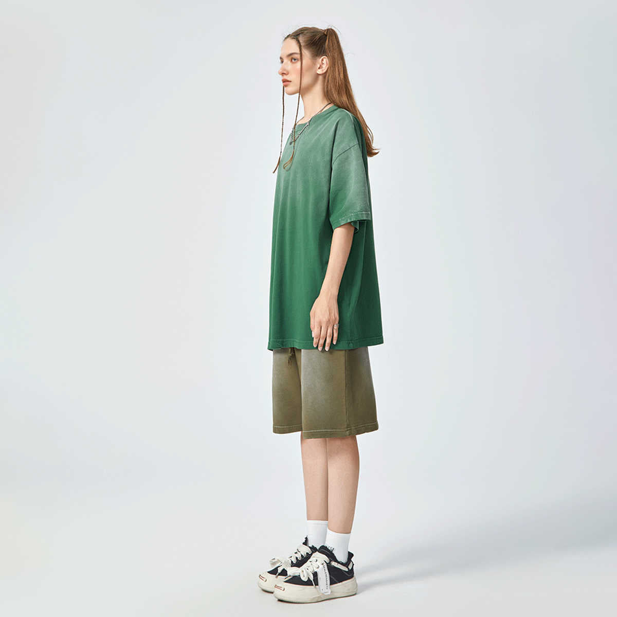 270GSM Unisex Washed Gradient T-Shirt
