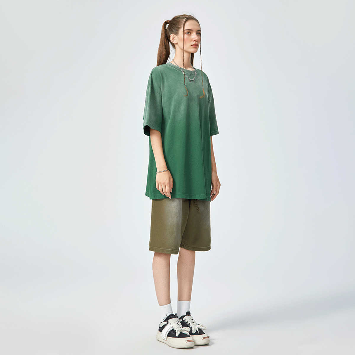 270GSM Unisex Washed Gradient T-Shirt